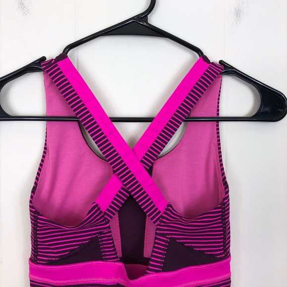 Lululemon Stuff your Bra Tank II Raspberry Plum Sz 4 - Picture 11 of 12